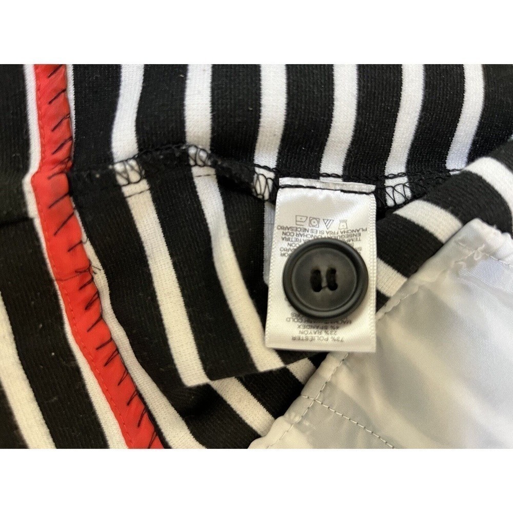 Christian Siriano Blue With White Stripes, Red Accents, XL Jacket - Picture 2 of 5